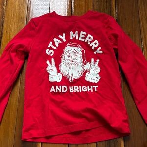 Holiday Time Red Long Sleeve Kids Shirt